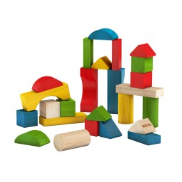 Set blocuri colorate din lemn 25 piese Brio